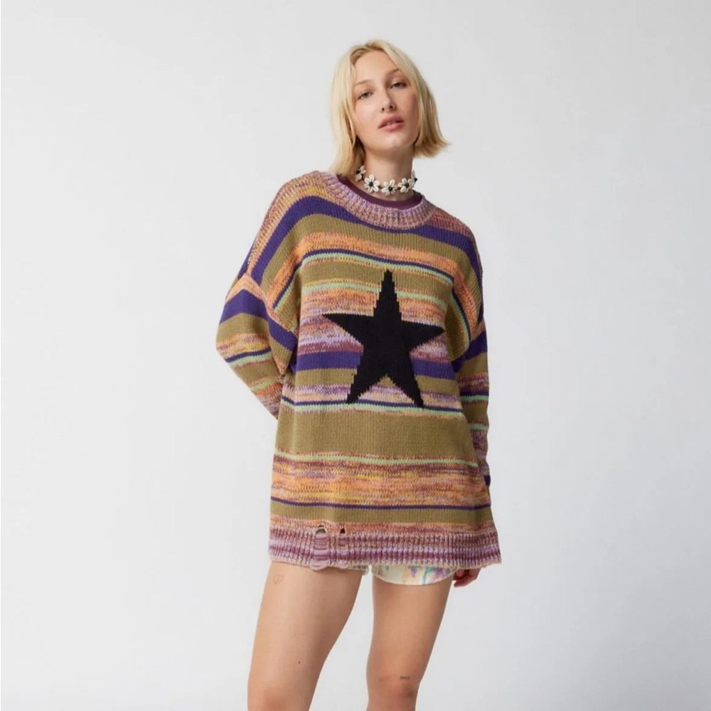 Urban Outfitters Sully Star Stripe Pullover Sweater